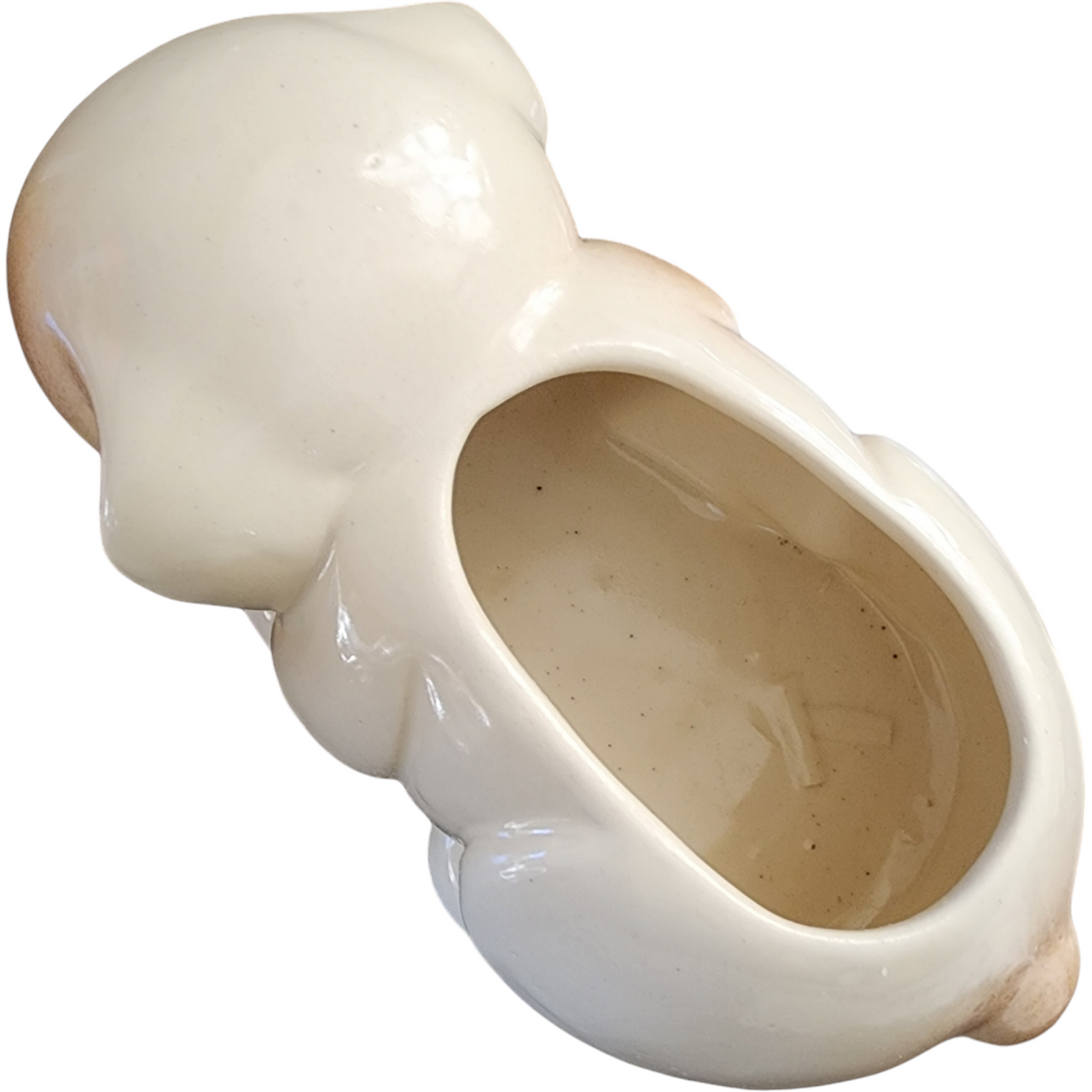 Art Shawnee Pottery Hand Painted Sleeping Puppy/Dog Planter