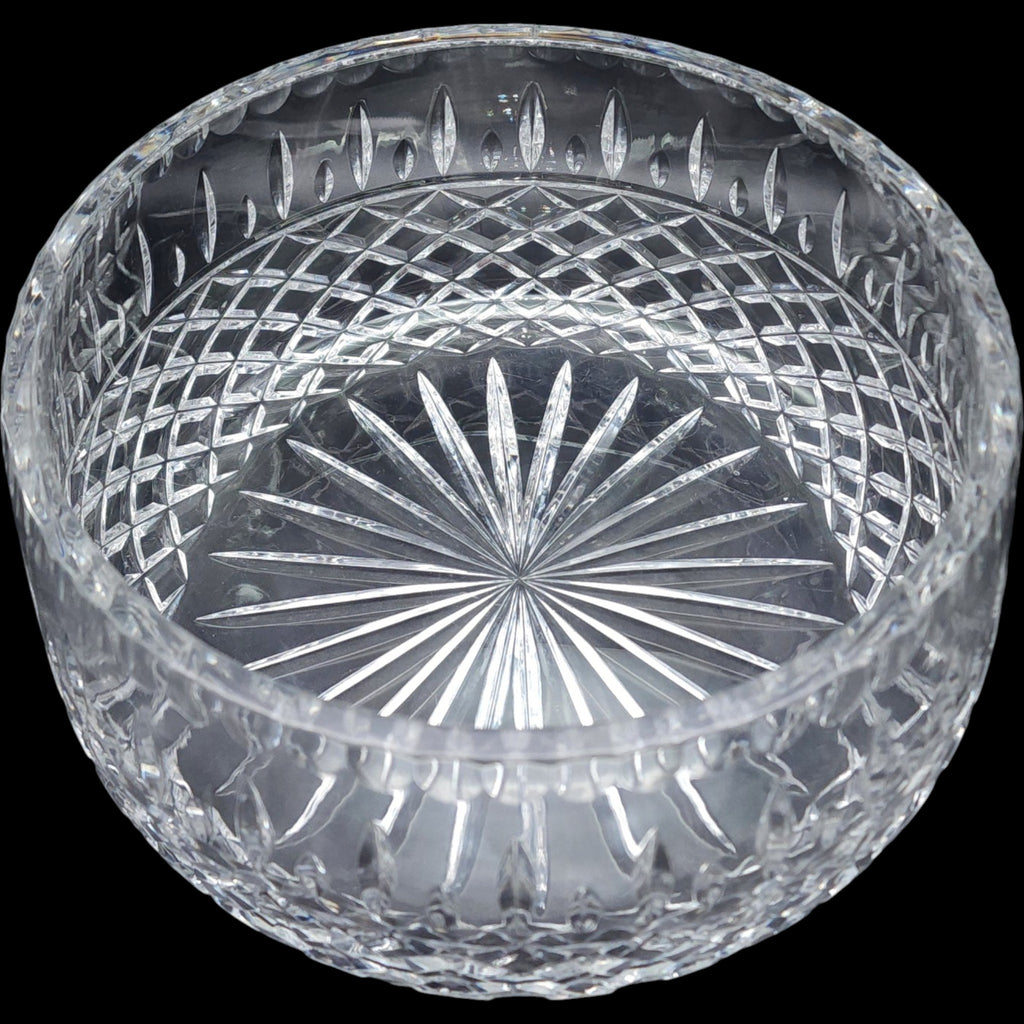 Avitra Venice Cut Crystal Bowl Diamond Cut Lead Crystal