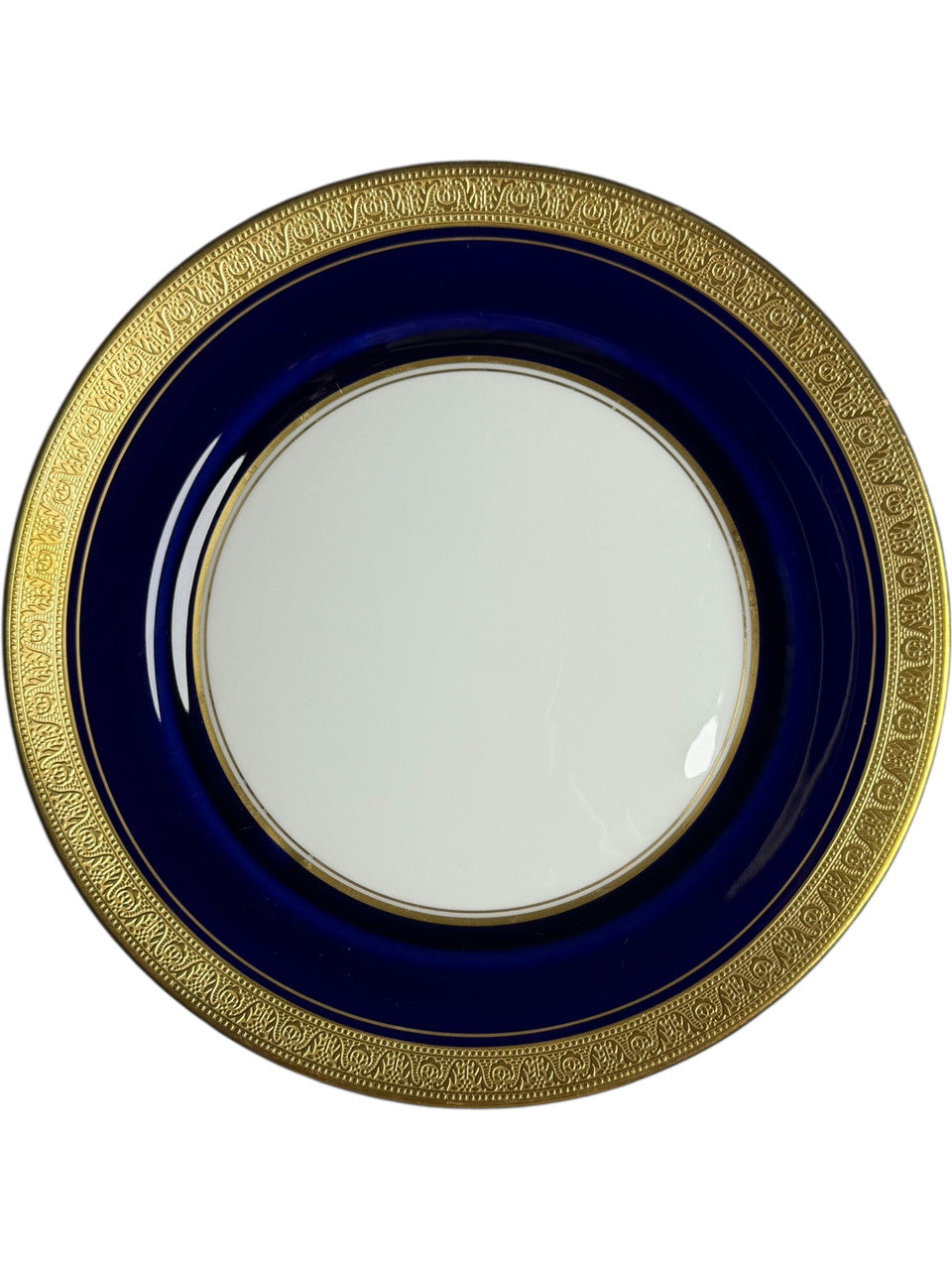 Aynsley England Buckingham Cobalt Blue & Gold Salad Plate Bone China