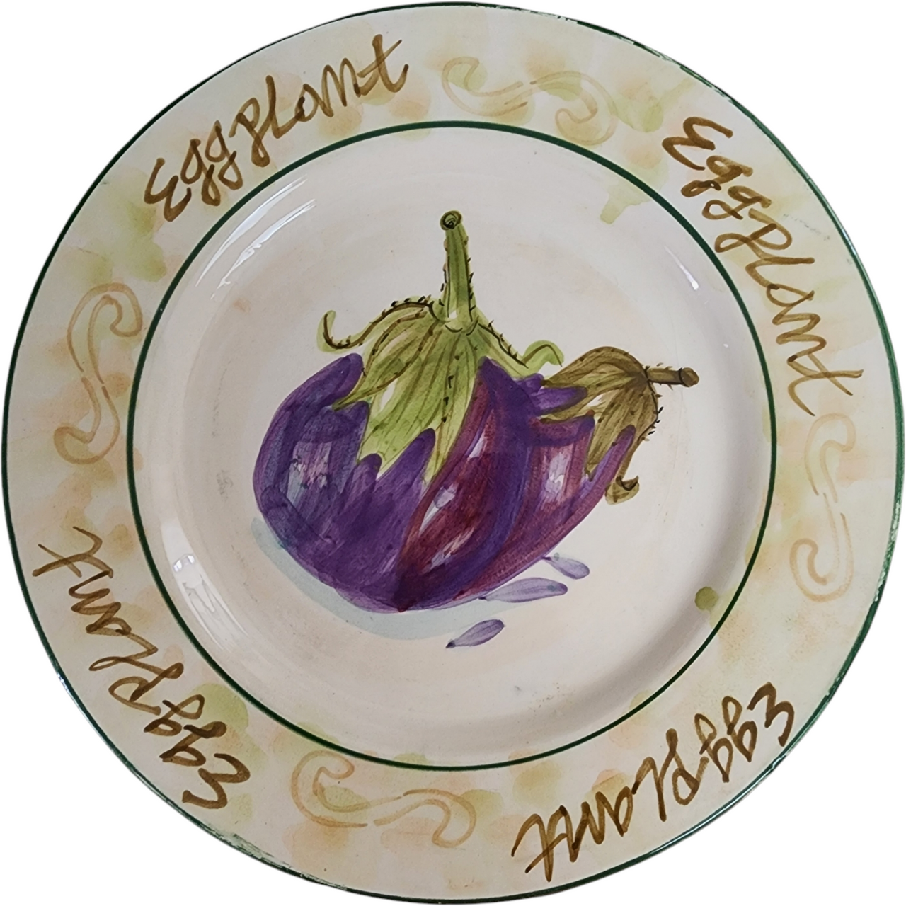 Baum Bros Fresco Mercado Collection Ceramic Plate Set of 4