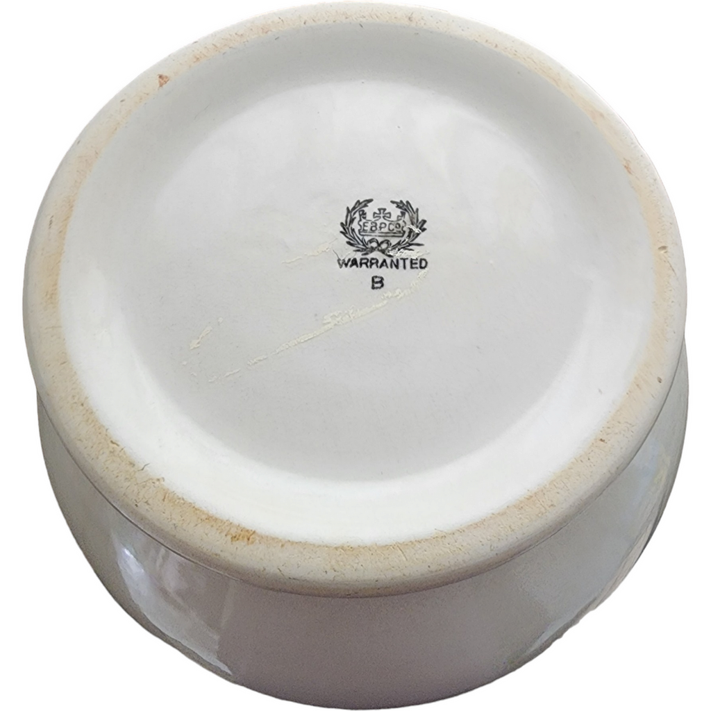 Bennett Pottery Large White Ironstone Slop Pot or Jardiniere