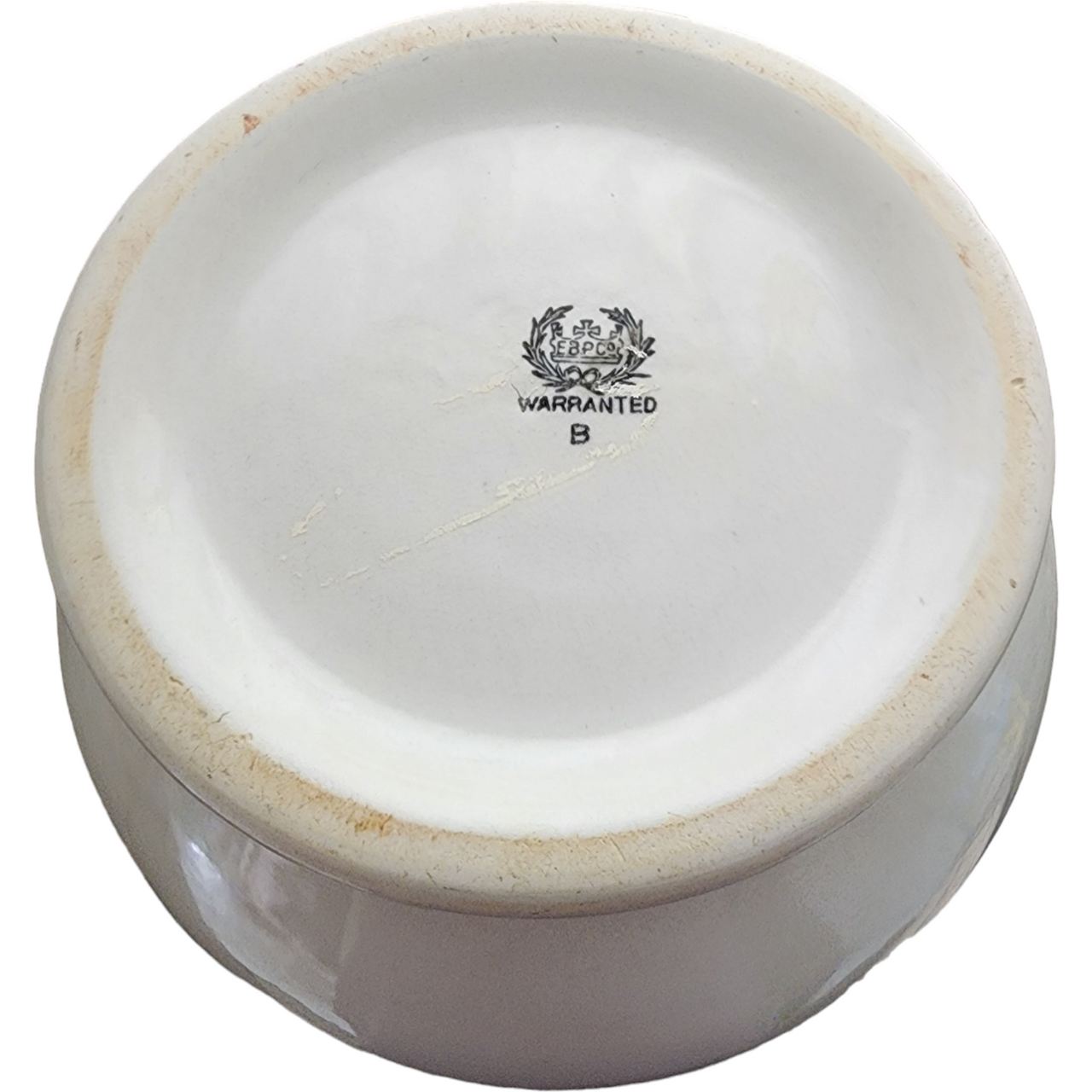 Bennett Pottery Large White Ironstone Slop Pot or Jardiniere