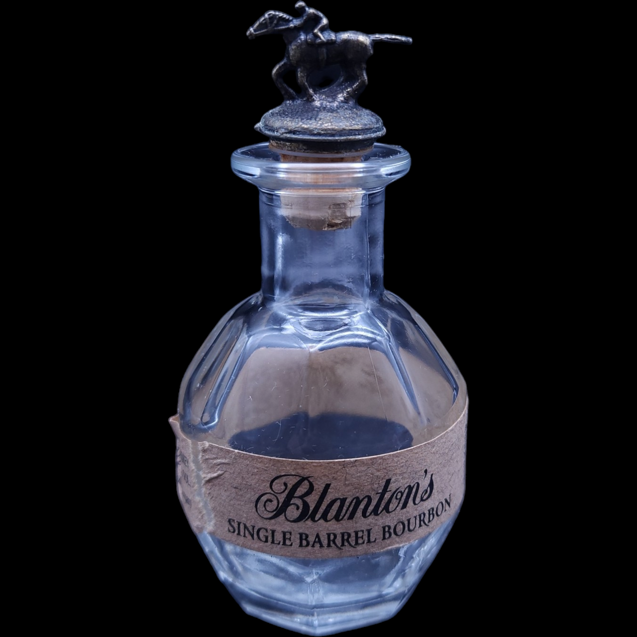 Blanton's Single Barrel Bourbon Whiskey Empty Bottle Mini 50 ml Stopper
