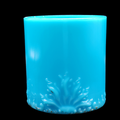 Blue Opaque Milk Glass Dish