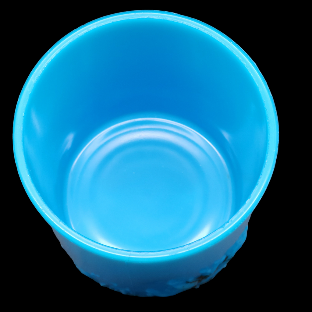 Blue Opaque Milk Glass Dish