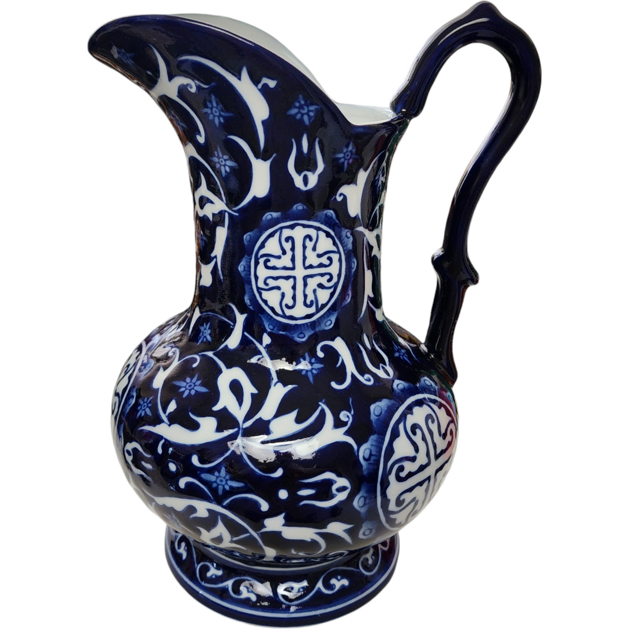 Bombay Asian Garden Blue & White Floral Pitcher