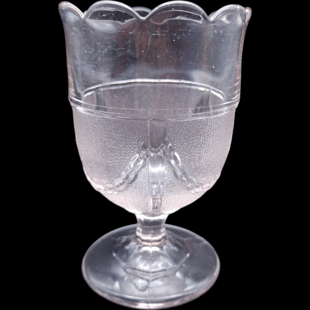 Boston Silver Antique EAPG Glass Celery Vase