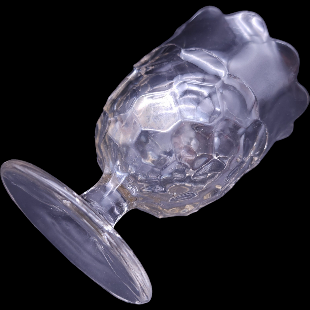 Boston Silver Thumbprint EAPG Glass Celery Vase