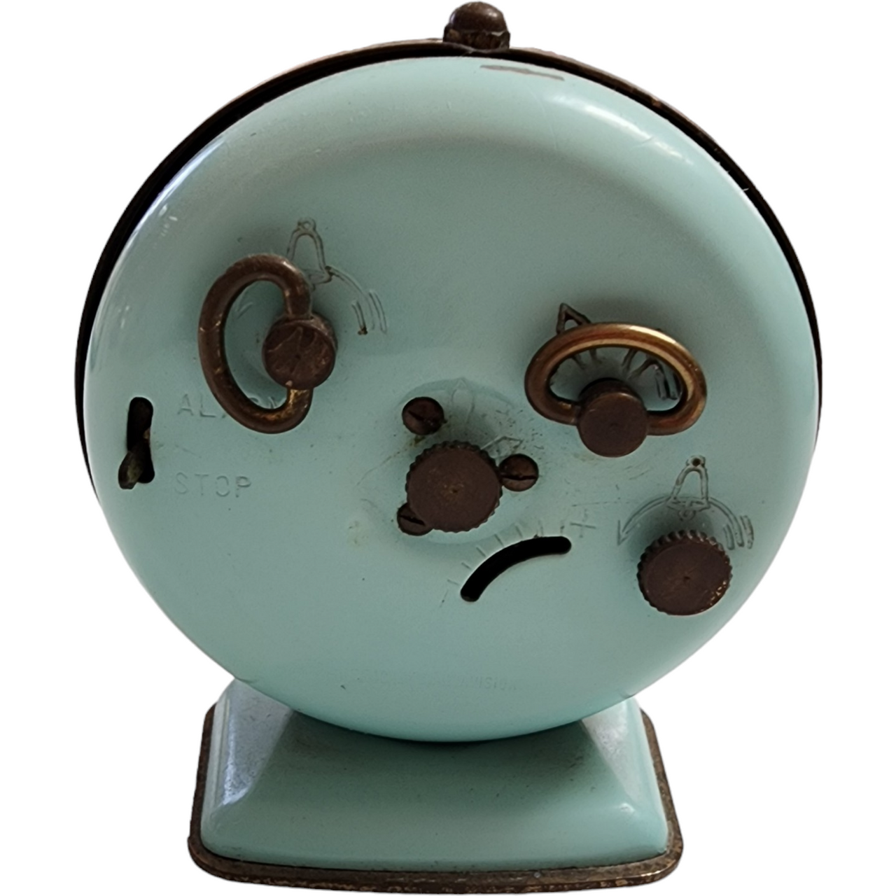 Bradley Wind Up Mechanical Alarm Clock Marked West Germany