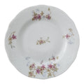 6" Syracuse China Purple Floral Sprigs & Embossed Rim Bread & Butter Plate