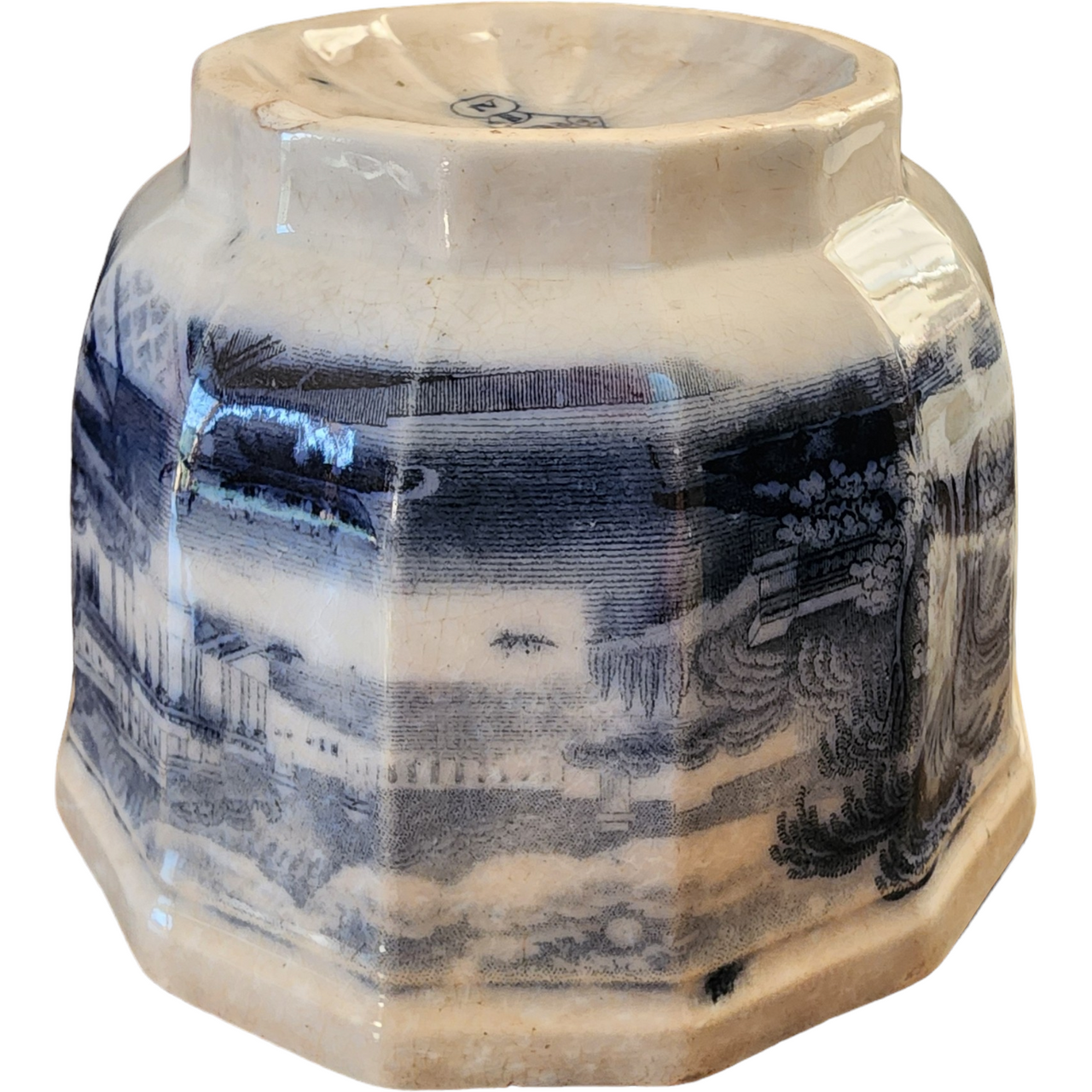 British Blue and White Transferware All Purpose Bowl