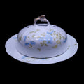 CARLSBAD Blue Flowers Round Covered Butter