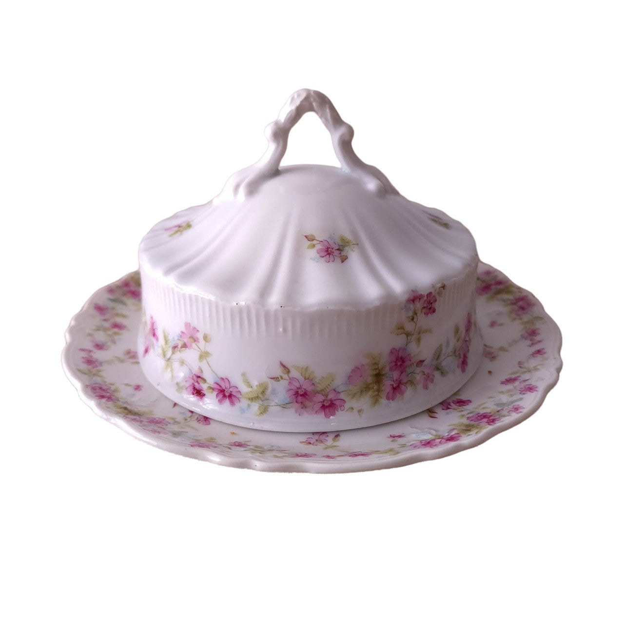C TIELSCH Round Porcelain Covered Butter Dish Germany