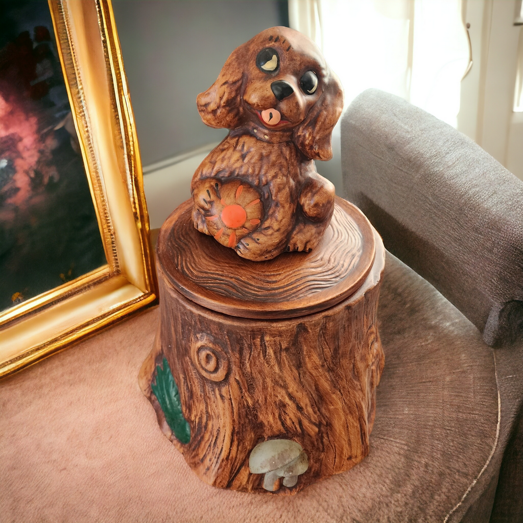 California Pottery Puppy Dog Cookie Jar