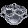 Cambridge Rose Point Clear 3-Part Divided Candy Relish Dish