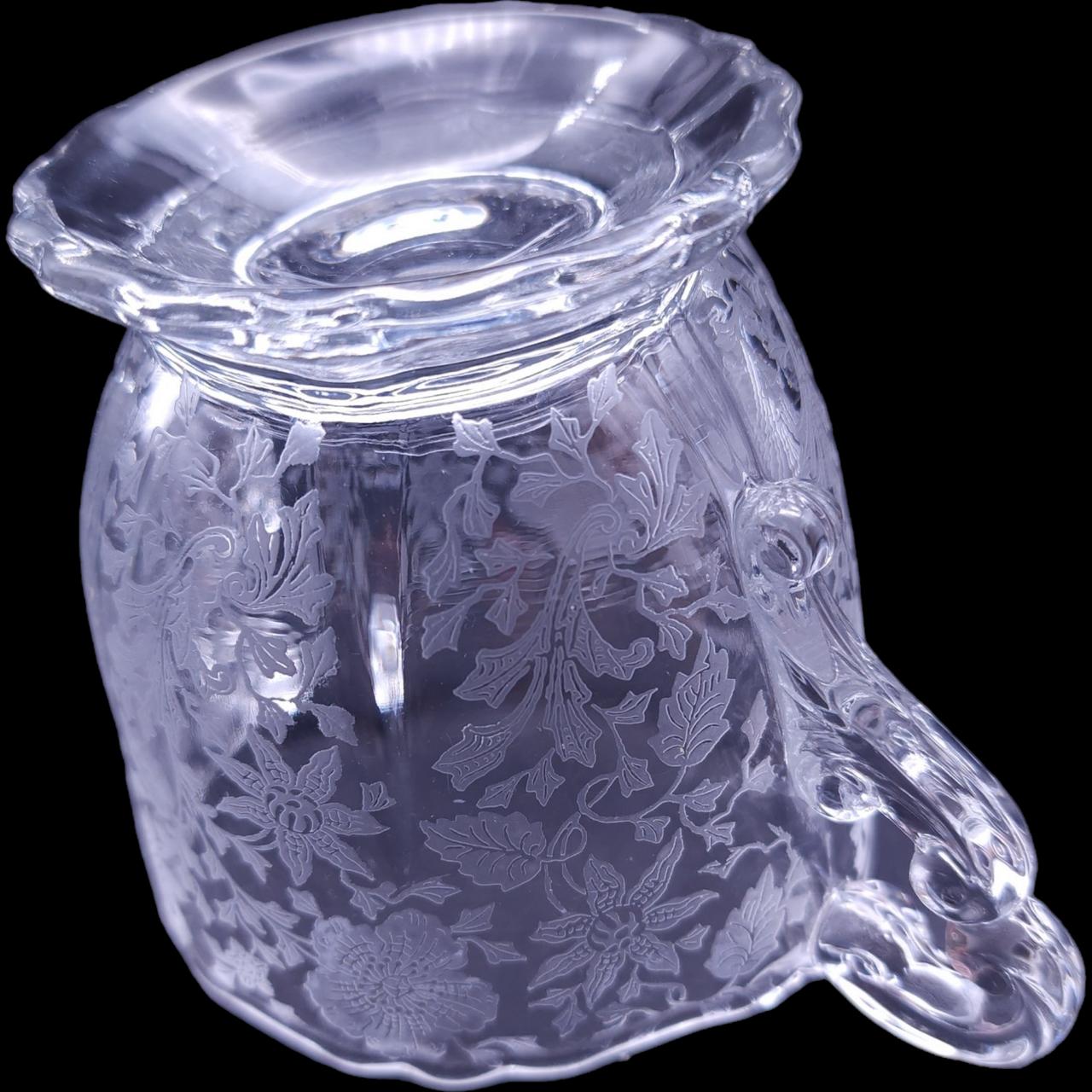 Cambridge Wildflower Clear Open Footed Sugar