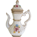 Capodimonte Amphora Porcelain Pitcher Vase with Lid