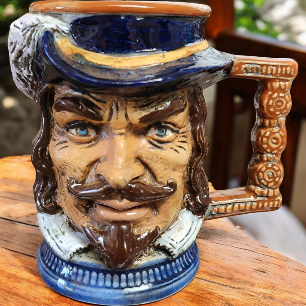 Capodimonte S. Orvis Hand Painted Mug Stein Vietata 2598 Nobleman Duke Italian
