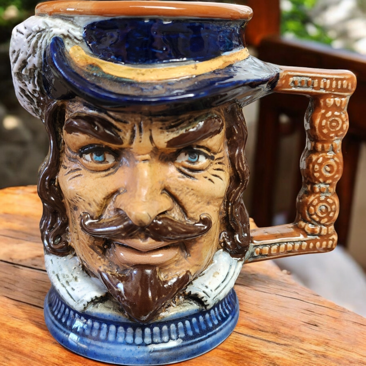 Capodimonte S. Orvis Hand Painted Mug Stein Vietata 2598 Nobleman Duke Italian