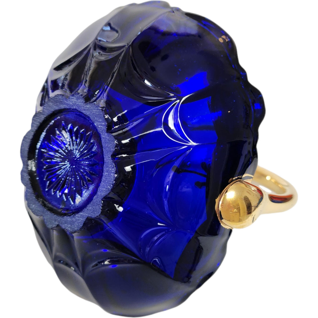 Murano Cenedese Cobalt Blue Italian Art Glass Basket