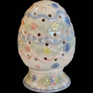 Ceramic Easter Egg Tealight Candle Holder