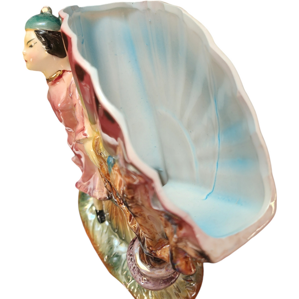 Porcelain Hand-Painted Decorative Figurine Vase Japan