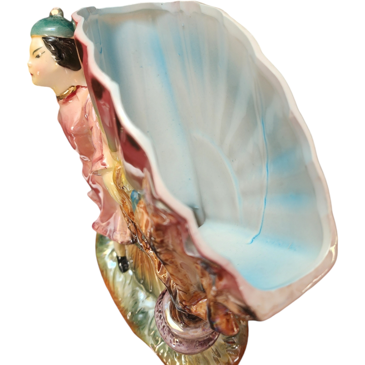Porcelain Hand-Painted Decorative Figurine Vase Japan
