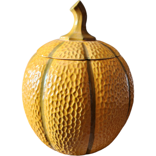 Hull Pottery Pumpkin Shape Cookie Jar Farmhouse Decor
