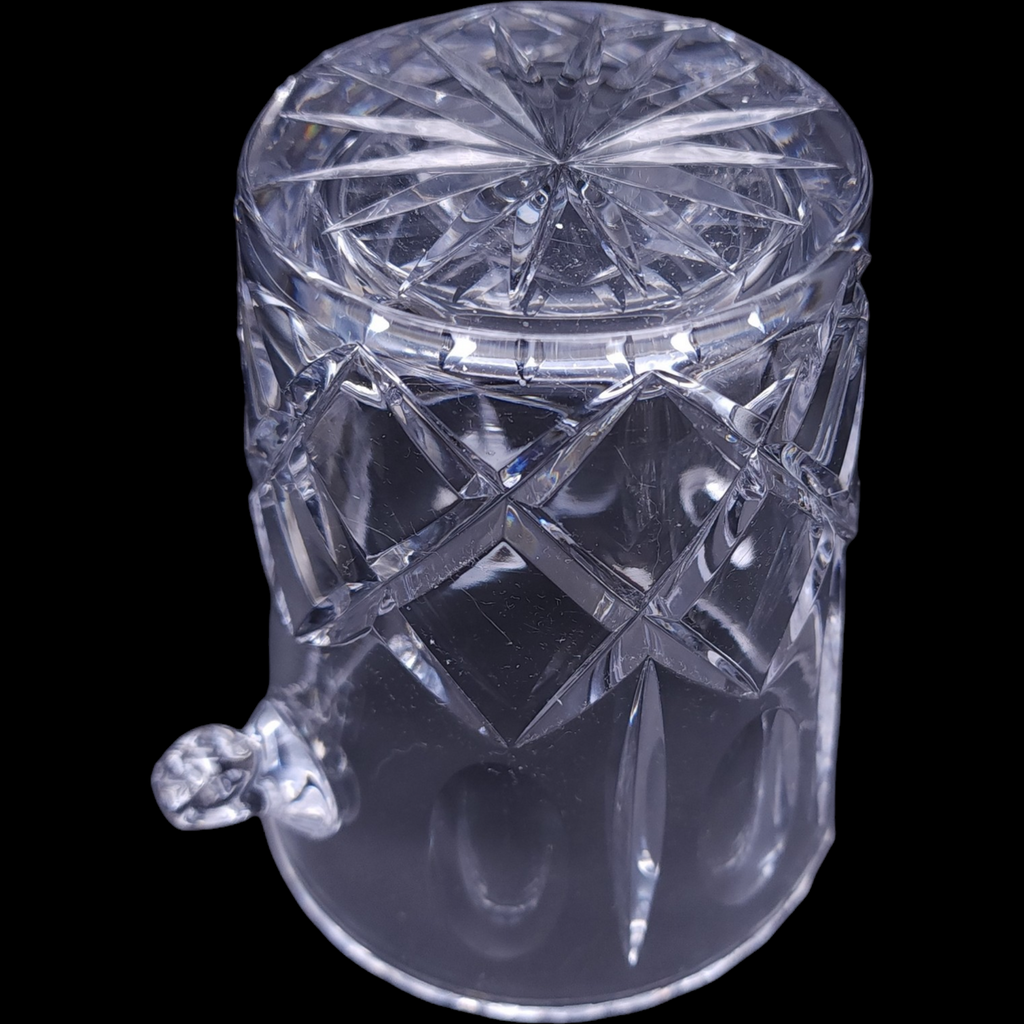 Ceska Criss-Cross & Fan Cut Design Lead Crystal Ice Bucket