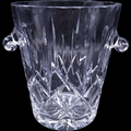 Ceska Criss-Cross & Fan Cut Design Lead Crystal Ice Bucket