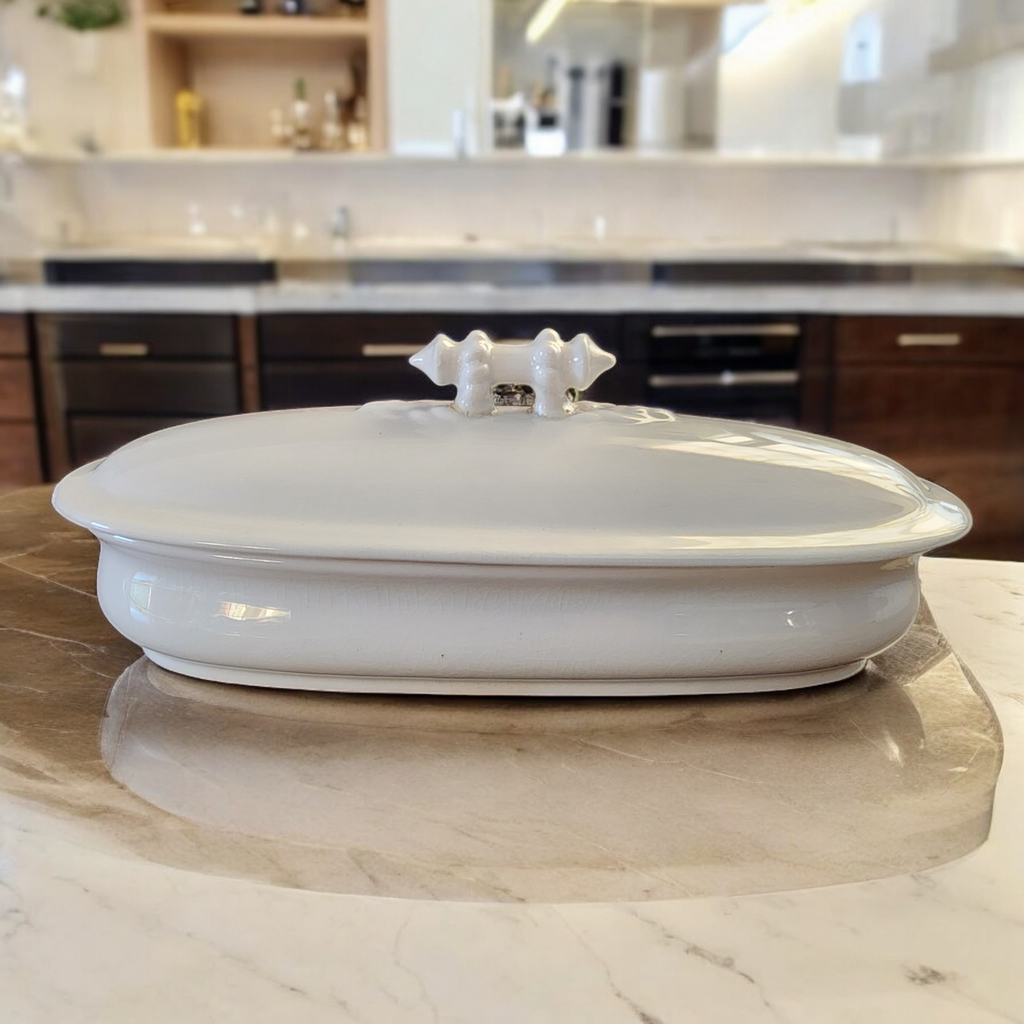 Cockson & Chetwynd All White Ironstone Toothbrush Holder