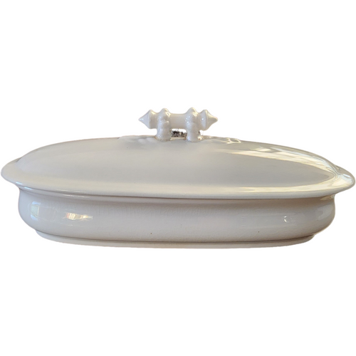 Cockson & Chetwynd All White Ironstone Toothbrush Holder