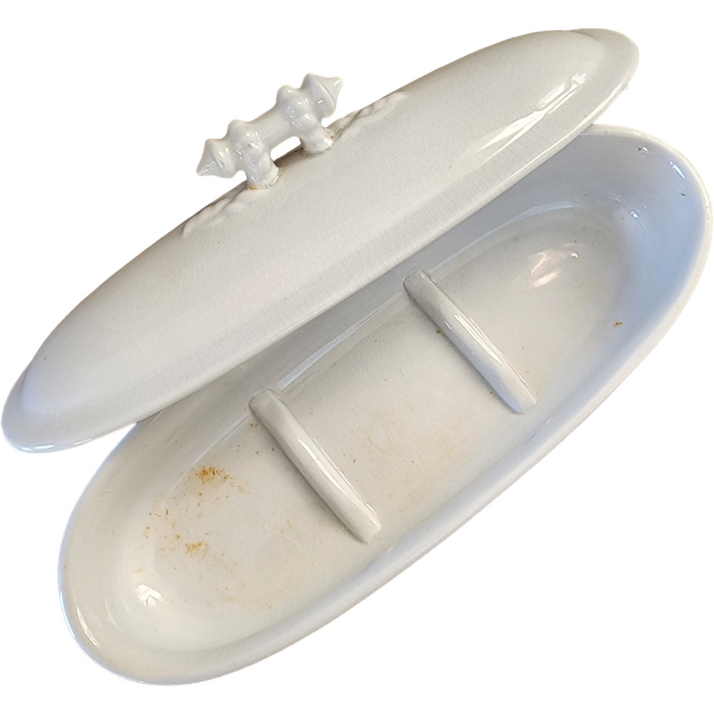 Cockson & Chetwynd All White Ironstone Toothbrush Holder