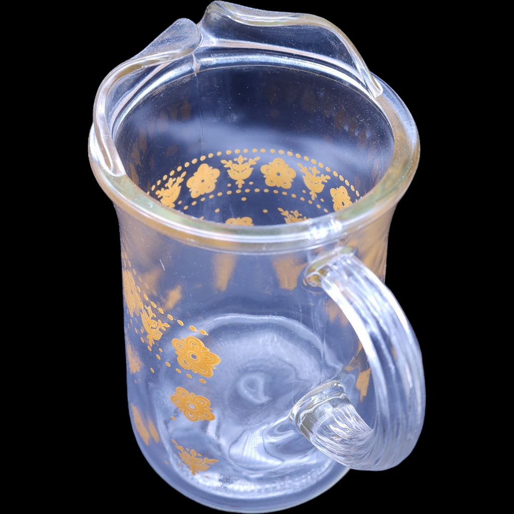 Corning Corelle Butterfly Gold 72 Oz Glassware Pitcher