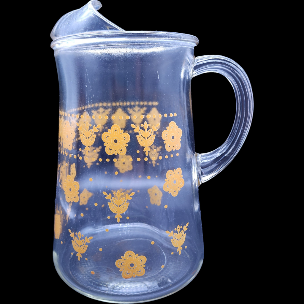 Corning Corelle Butterfly Gold 72 Oz Glassware Pitcher