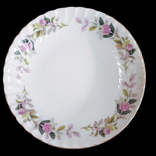Creative Regency Rose Pink Roses Gray Green Leaves Coupe Soup Bowl