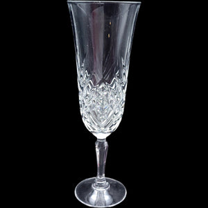 Cristal D'Arques Durand Masquerade Cut Crystal Fluted Champagne Glass