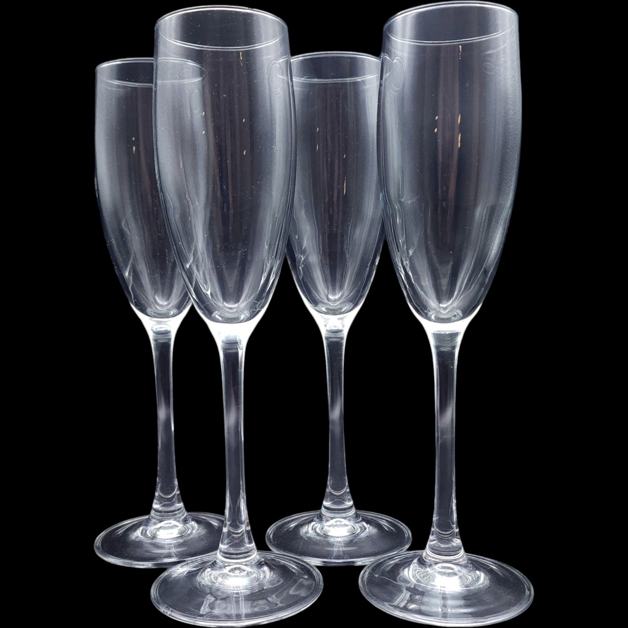 Cristal D'Arques Durand Montego Champagne Flutes Set of 4