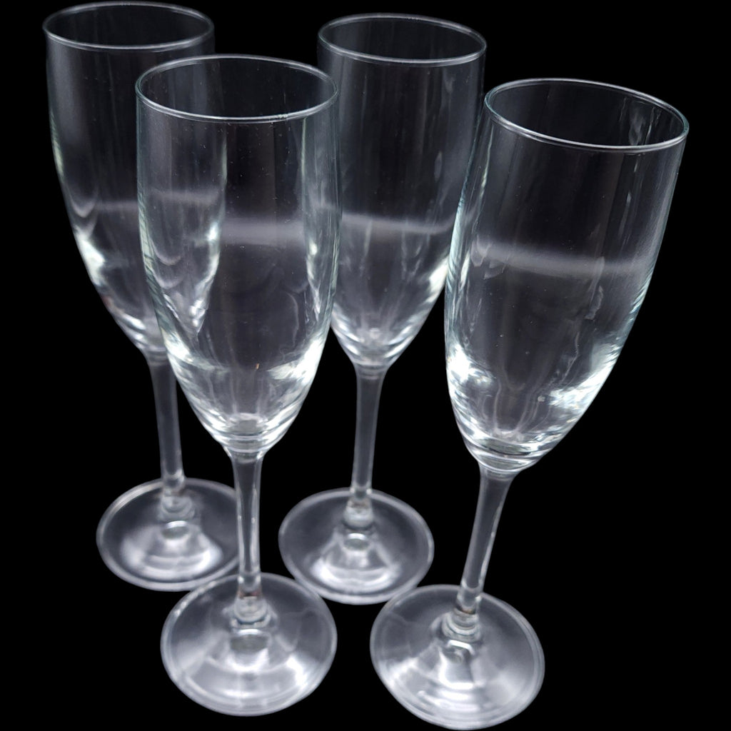 Cristal D'Arques Durand Montego Champagne Flutes Set of 4