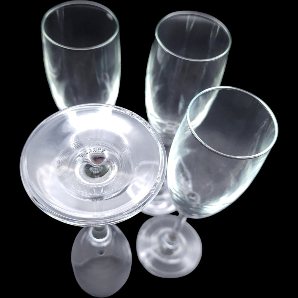 Cristal D'Arques Durand Montego Champagne Flutes Set of 4
