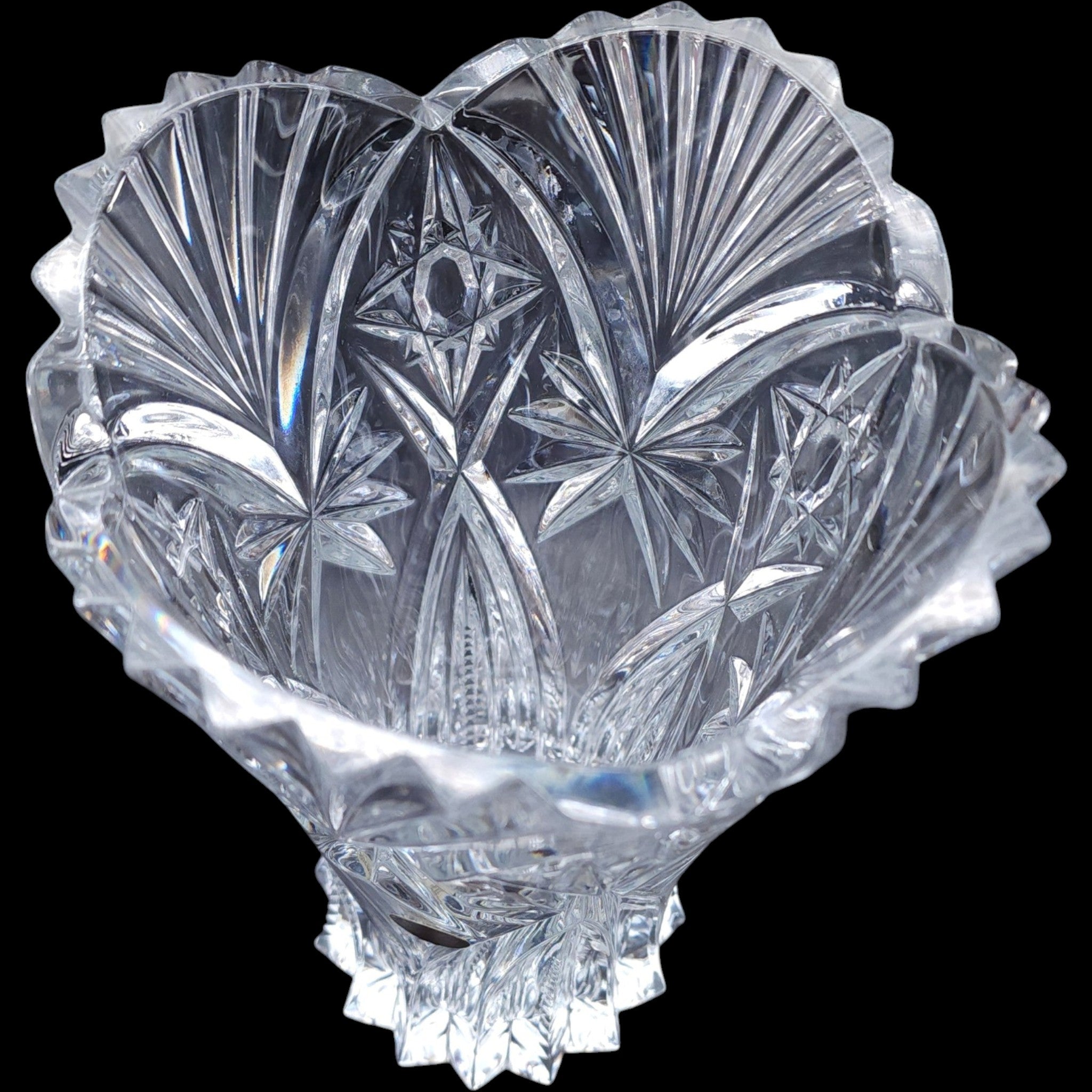 Cristal D'Arques Durand Vincennes 11 Cut Crystal Flower Vase