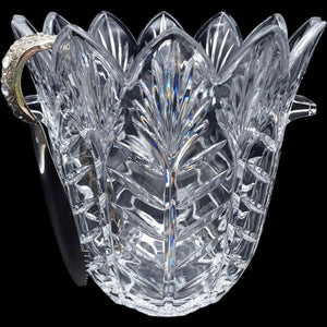 Crystal Clear Industries Portico Crystal Ice Bucket with Tongs