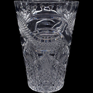 Crystal Clear Industries Vintage Cut Crystal Glass Flower Vase