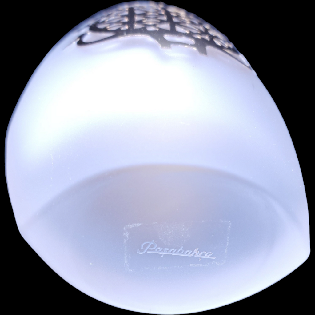 Pasabahce Crystal Gold Leaf  Sun Course Vase