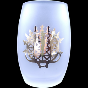 Pasabahce Crystal Gold Leaf  Sun Course Vase