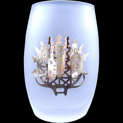 Pasabahce Crystal Gold Leaf  Sun Course Vase
