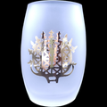 Pasabahce Crystal Gold Leaf  Sun Course Vase