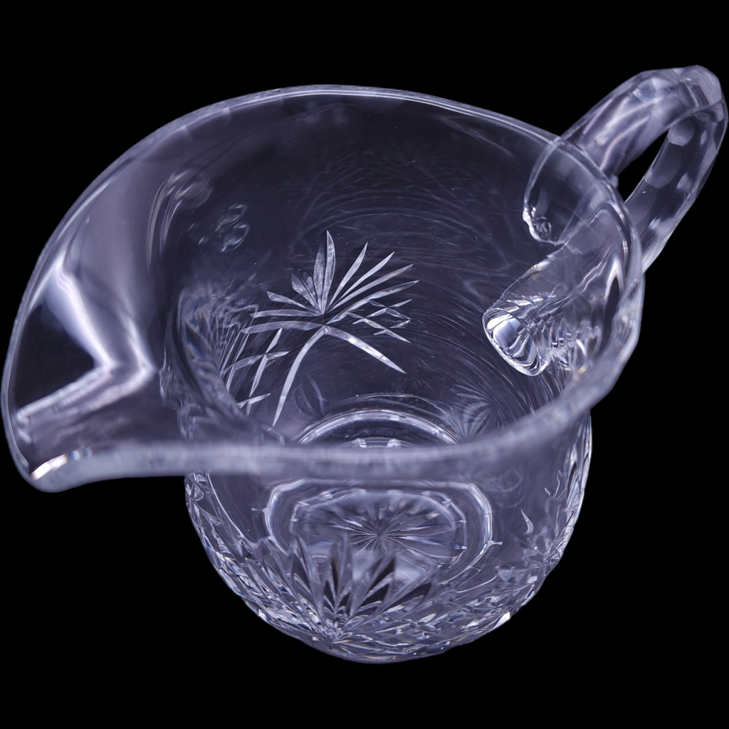 Crystal Clear Industries Essex Hand Cut 24% Lead Crystal Mini Creamer Czechoslovakia