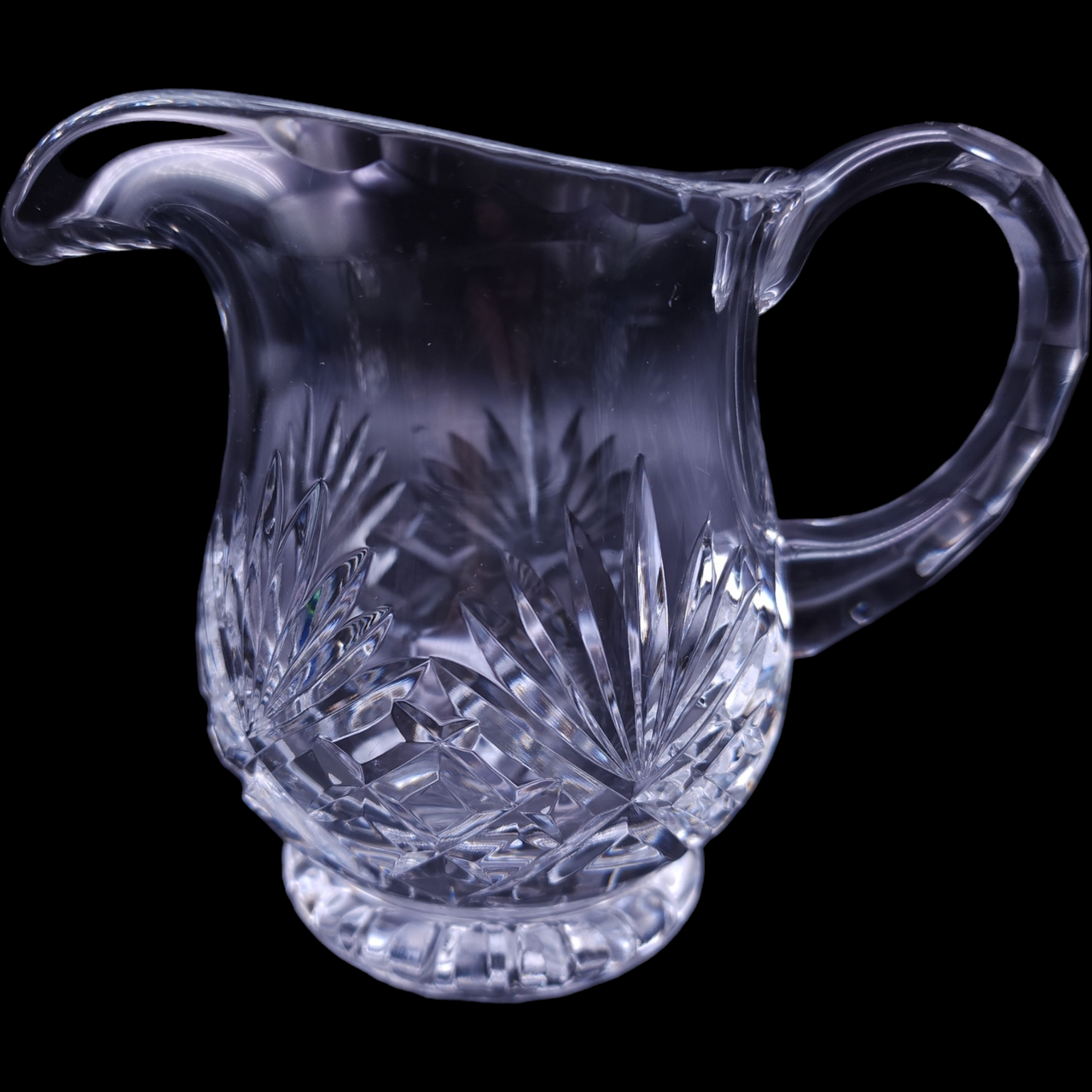 Crystal Clear Industries Essex Hand Cut 24% Lead Crystal Mini Creamer Czechoslovakia