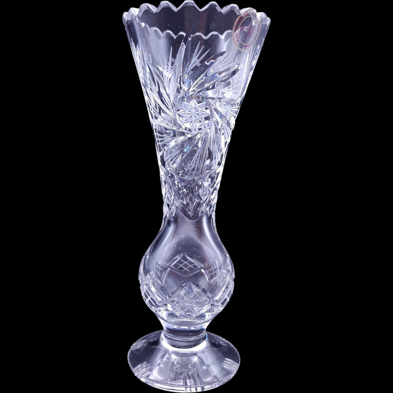 Crystal Clear Industries Giftware Piece Pinwheel Bud Vase